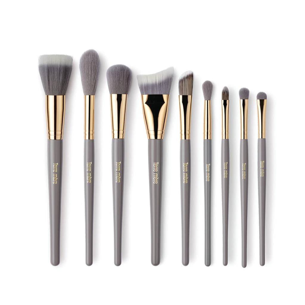 Terre Mere Cosmetics Professional Makeup Addict Brush Set (9 pcs)
