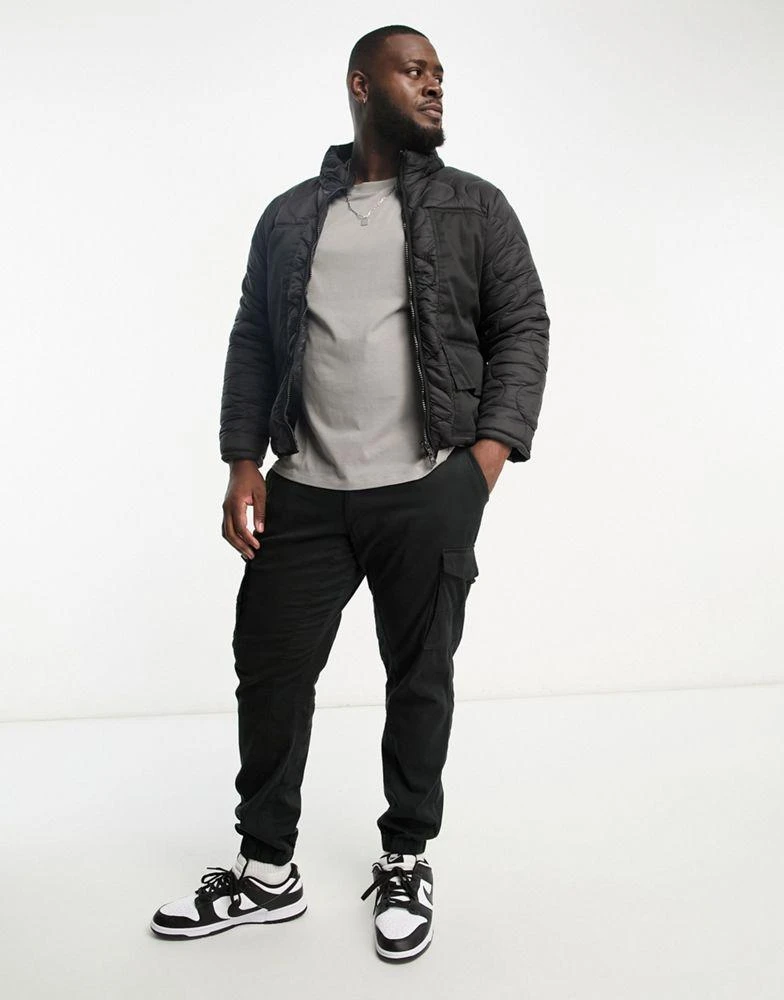 Le Breve Le Breve Plus quilted puffer in black 1