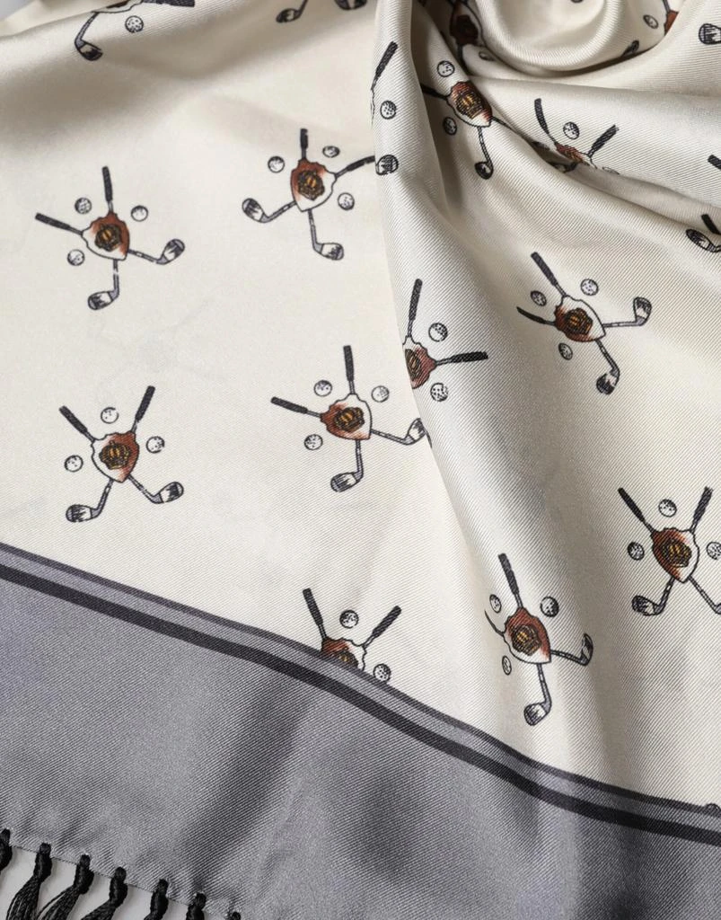 Dolce 
Gabbana Printed Fringes Wrap Foulard Men 183cm x 33cm Men
s Scarf (Pre-Owned) 2