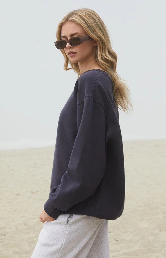 John Galt Dark Blue Erica Crew Neck Sweatshirt 3