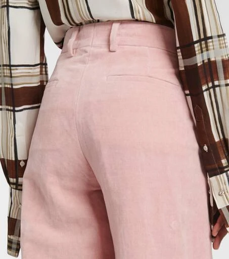 Dries Van Noten Cotton and hemp wide-leg pants 5