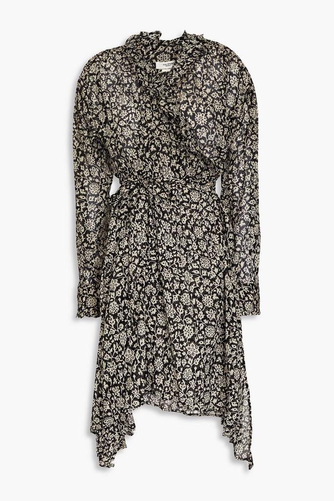 Isabel Marant Étoile Pamela ruffled floral-print cotton-voile wrap dress
