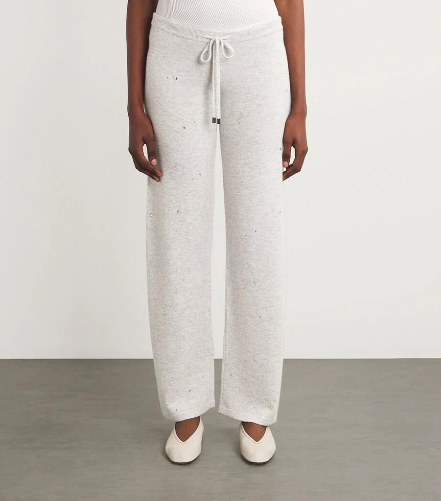 William Sharp Cashmere Crystal-Embellished Sweatpants 3