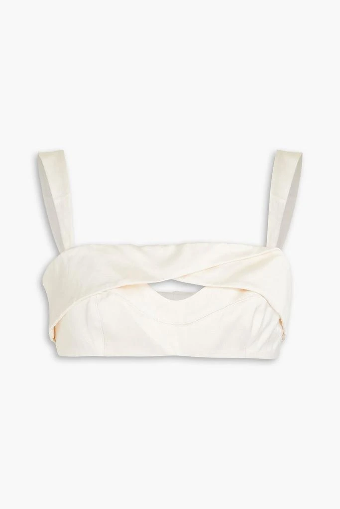 Zimmermann Cutout satin bra top 1