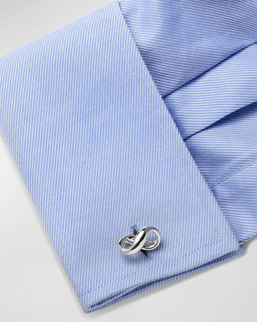 Cufflinks Inc. Men's Sterling Silver Infinity Cufflinks 4