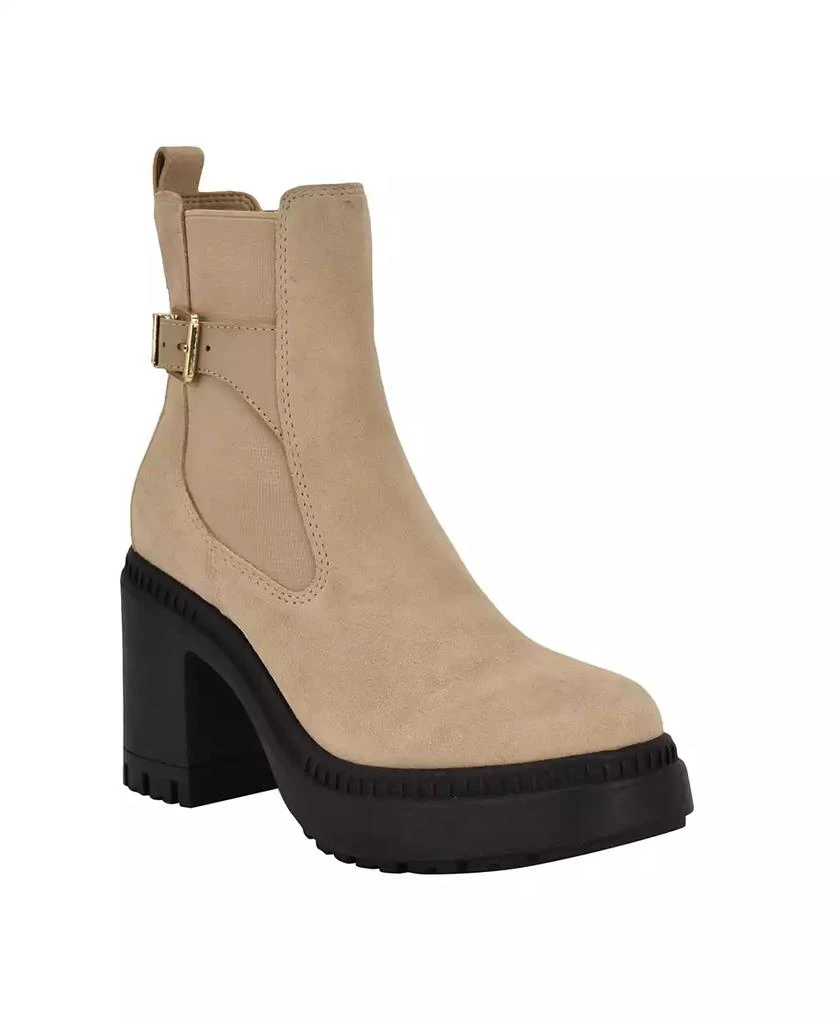Calvin Klein Women's Fayth Block Heel Lug-Sole Booties 1