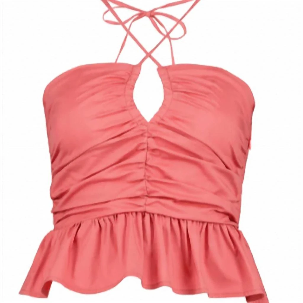 Bishop + Young Aeries Halter Top In Rouje 1