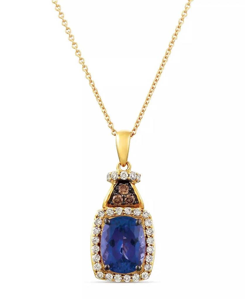 Le Vian Blueberry Tanzanite (2 ct. t.w.) & Diamond (1/3 ct. t.w.) 18" Pendant Necklace in 14k Gold (Also Available in 14K White Gold) 1