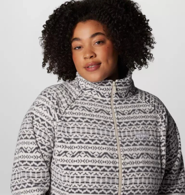 Columbia Columbia Women's Benton Springs  Printed Full Zip Fleece Jacket - Plus Size- 5