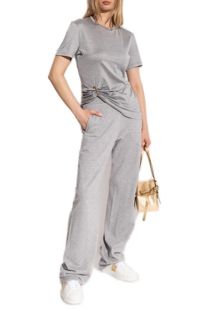 Versace Versace Safety Pin Detailed Short-Sleeved Top 4