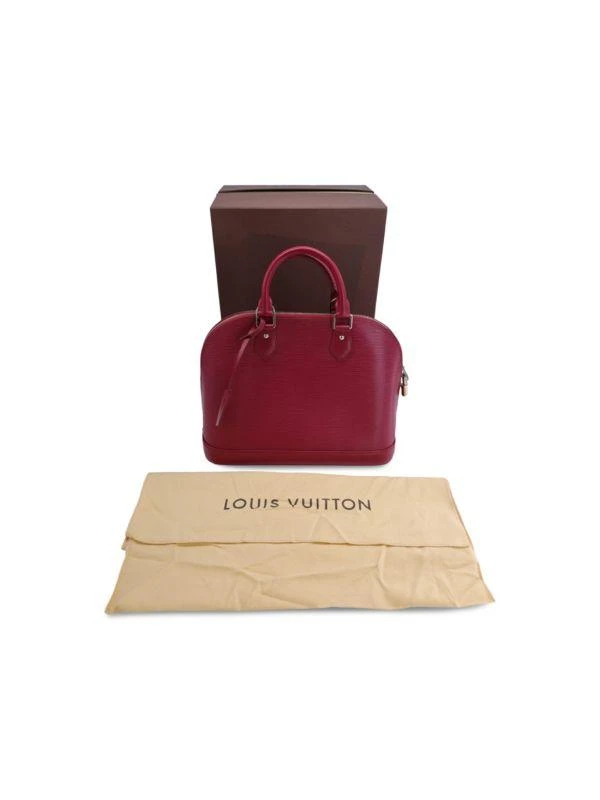 Louis Vuitton Louis Vuitton Alma Pm Handbag In Red Epi Leather 3