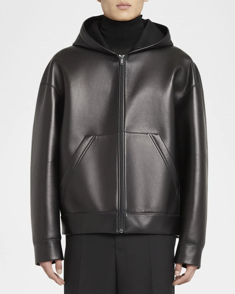 Valentino Men's Master Glove Full-Zip Leather Jacket 4