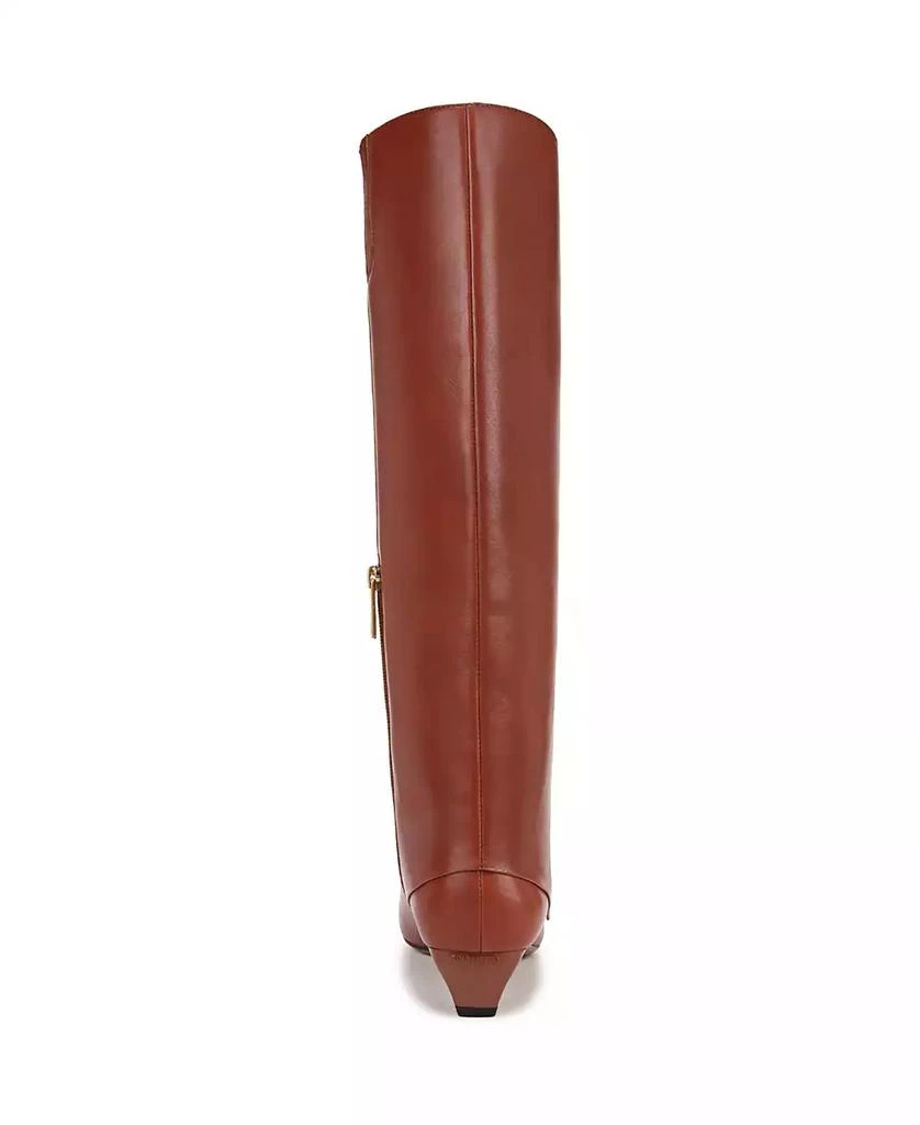Franco Sarto Women's Martin Kitten Heel Pointed Toe Knee High Dress Boots 3