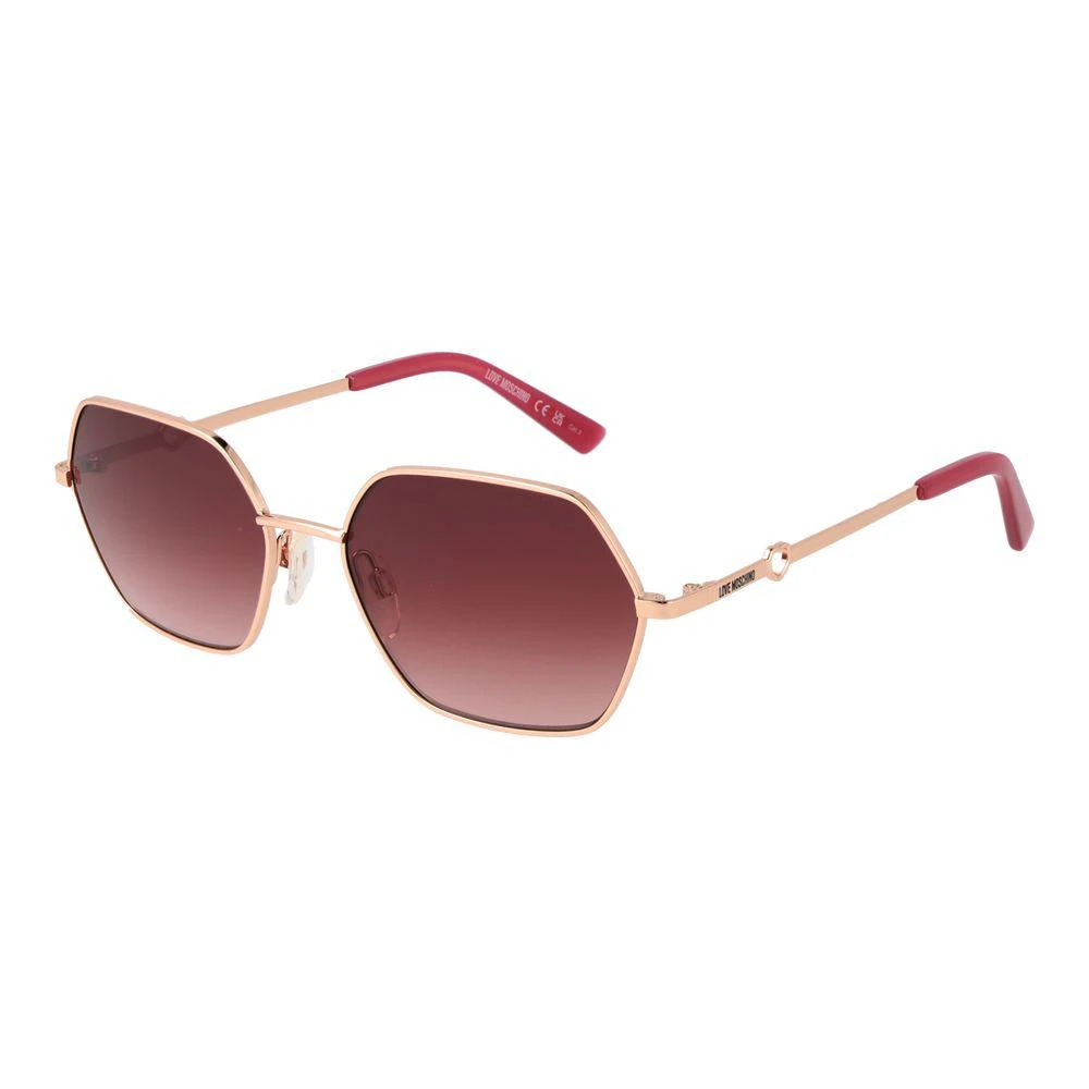 Moschino Pink Sunglasses with Gold Accents Moschino MOS127/S Pink Prescription Sunglasses main image 4