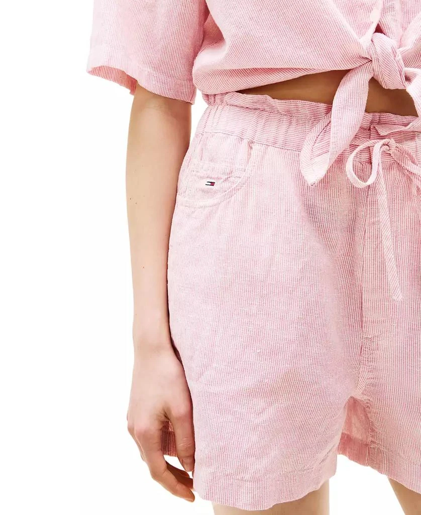 Tommy Jeans Women's Cotton-Linen Drawstring Shorts 4
