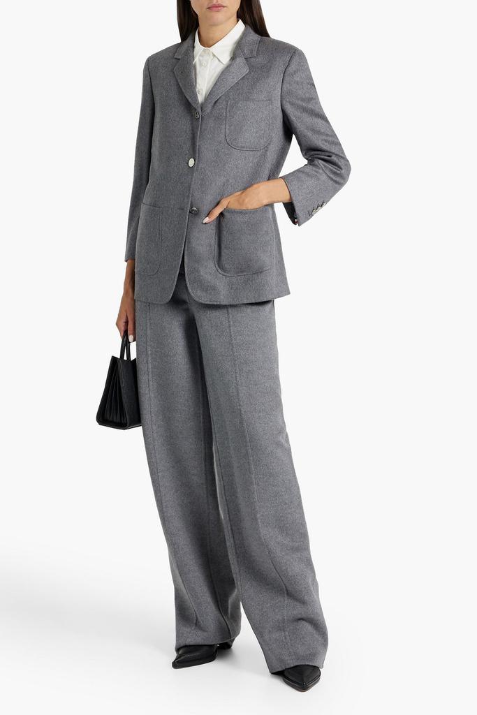 Peter Do Wool and cashmere-blend felt wide-leg pants