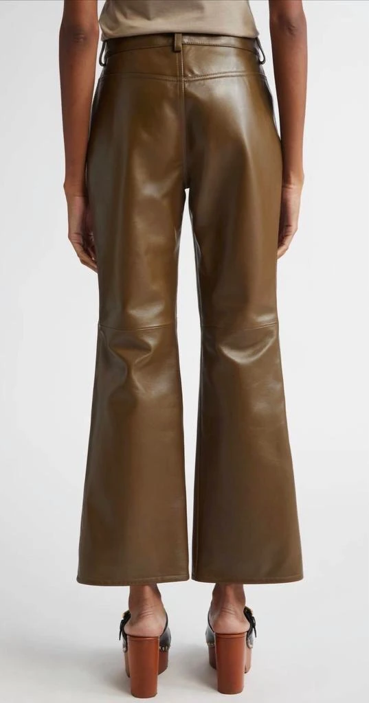 Chloé Chloe - Ankle Bootcut Leather Pants 5