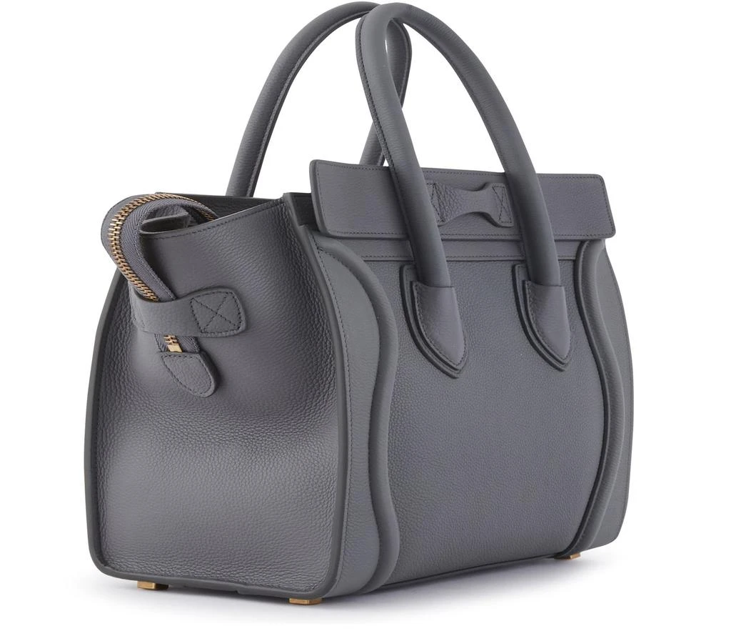 CELINE Micro luggage handbag in drummed calfskin 2