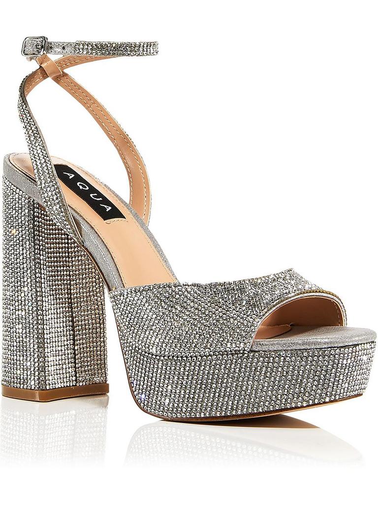 Aqua AQLesly Womens Embellished Man Made Heels