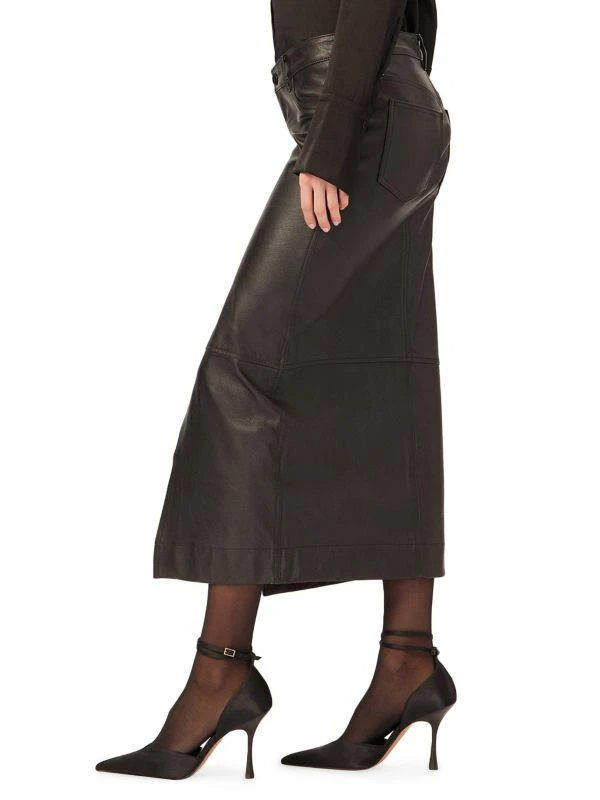 DL1961 Asra Leather Midi-Skirt 2