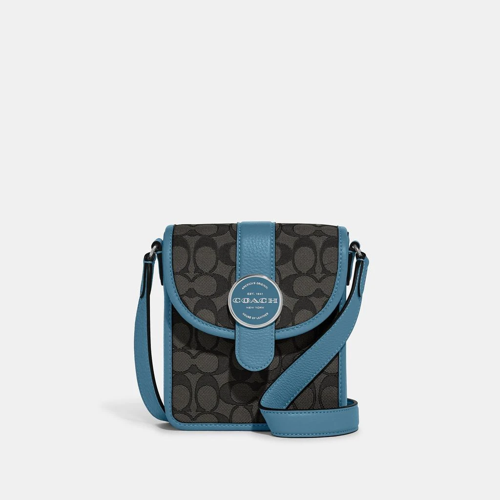 Coach Coach Outlet North/South Lonnie Crossbody In Signature Jacquard 8