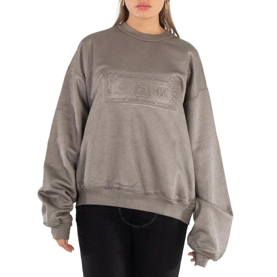 Alexander Wang Dollar Bill Embossed Crewneck Sweatshirt 1
