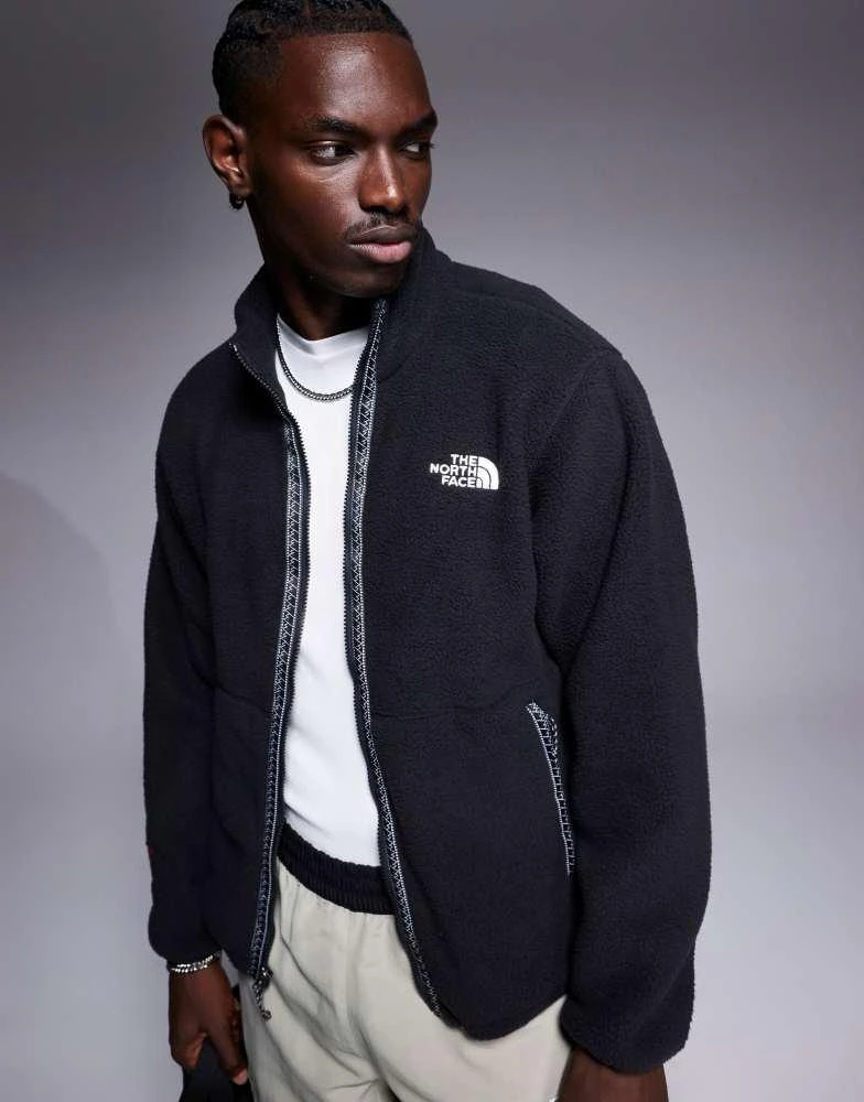 The North Face The North Face Seven Summits Fleeski full zip heavyweight fleece jacket in black 2