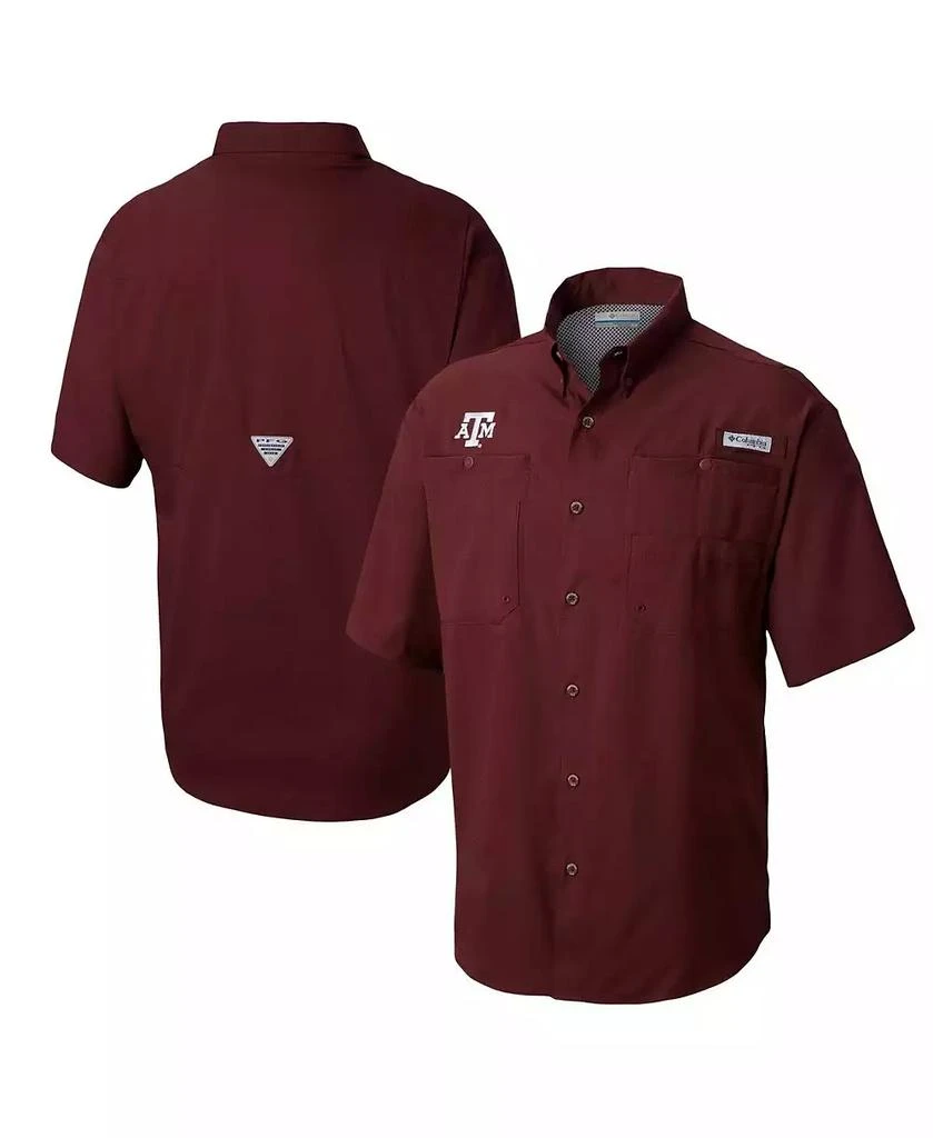 Columbia Men's Maroon Texas A M Aggies Big Tall Tamiami Omni-Shade Button-Down Shirt 1
