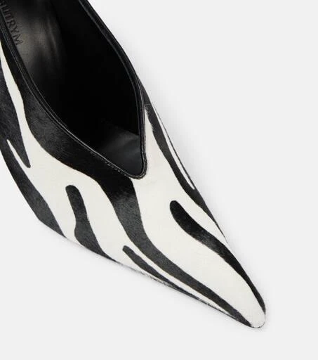 Magda Butrym Zebra-print leather pumps 5