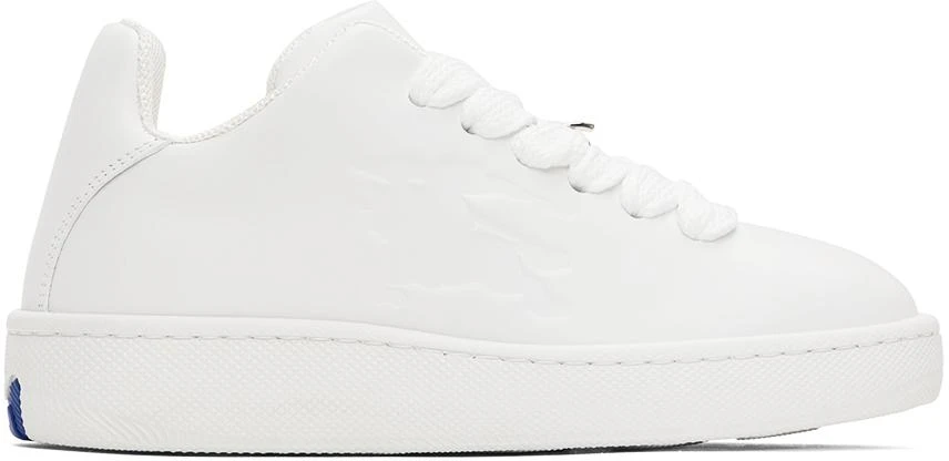 Burberry White Leather Box Sneakers 1