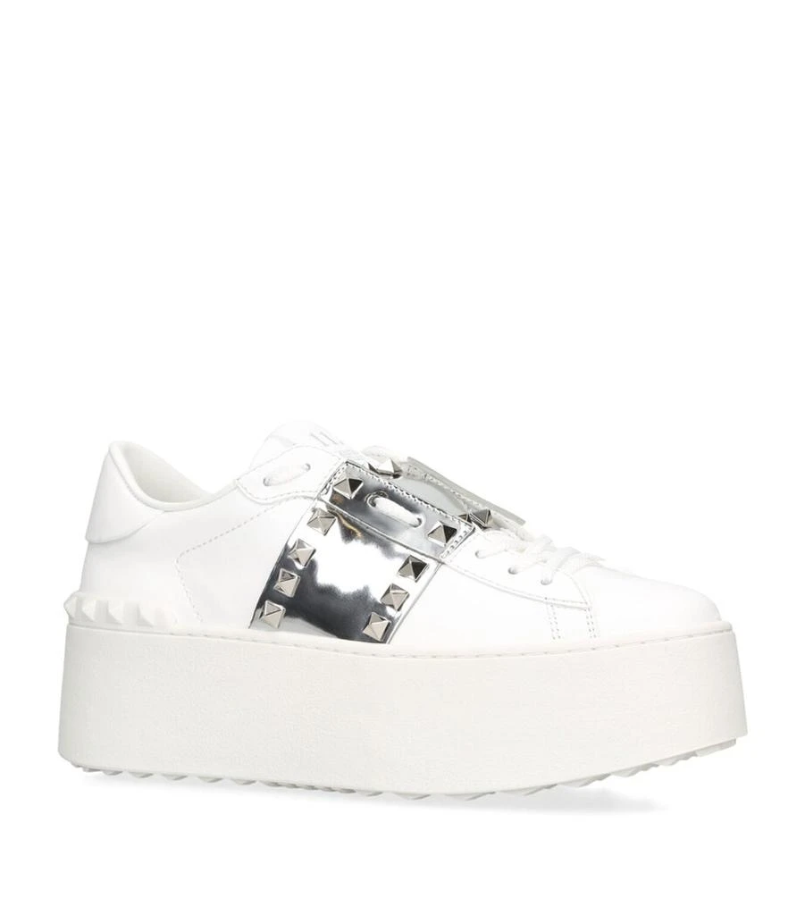 Valentino Leather Rockstud Platform Sneakers 3