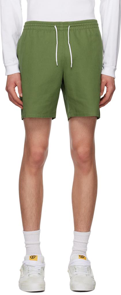 Noah Khaki Elasticized Shorts