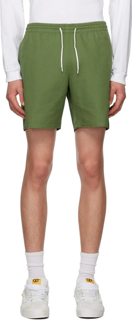 Noah Khaki Elasticized Shorts 1