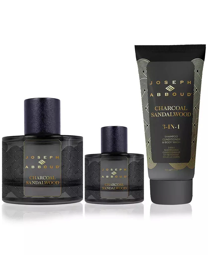 Joseph Abboud Men's 3-Pc. Charcoal Sandalwood Eau de Parfum Gift Set 3