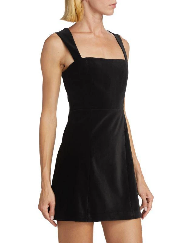 Alice + Olivia Taylum Velvet Sleeveless Mini Dress 3