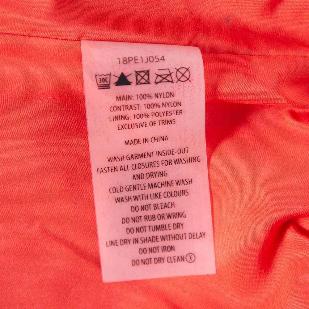 P.E Nation P.E Nation Orange Perforated Synthetic Bomber Jacket M 6