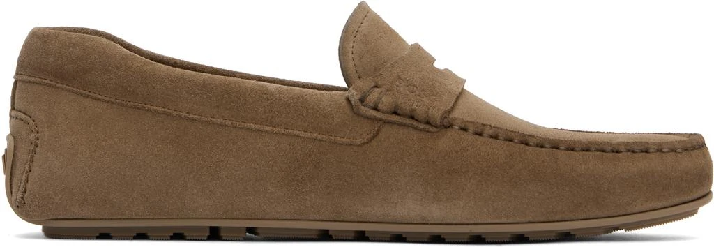 Taupe Portuguese-Crafted Suede Loafers – On Sale Now with Up  display picture 2