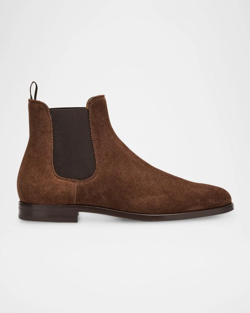 Ralph Lauren Men's Grantly Suede Mid-Cut Chelsea Boots 1