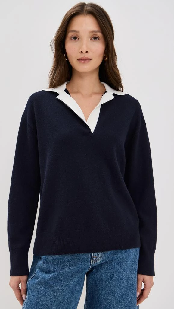 Vince Contrast Collar Polo 6