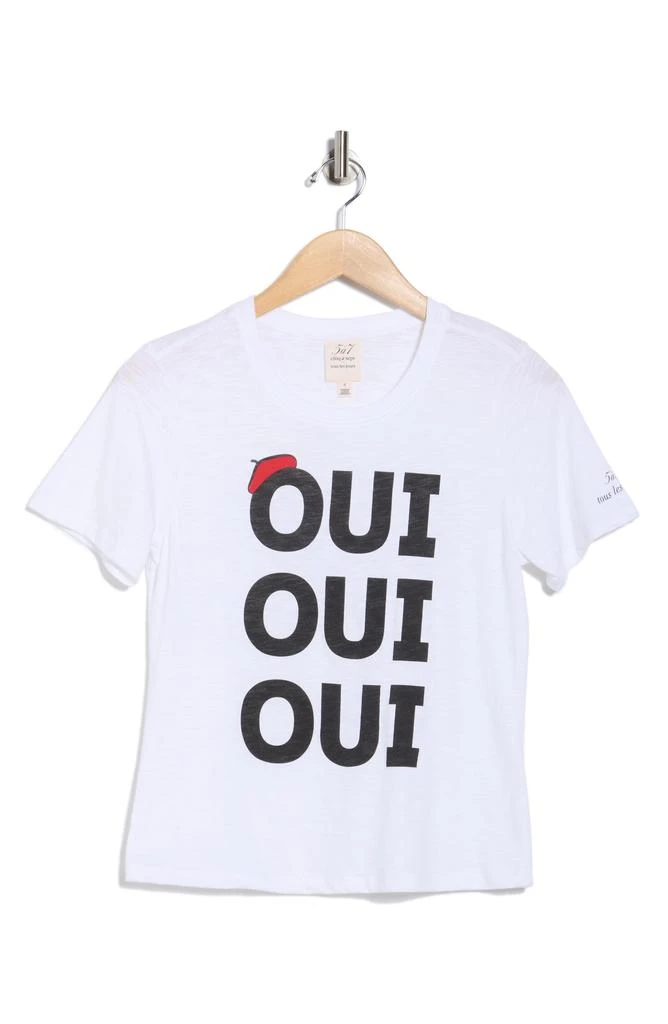 Cinq à Sept Oui Oui Oui Shrunken Graphic T-Shirt 3