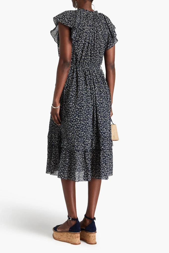 Ulla Johnson Anja ruffled floral-print cotton-crepon midi dress 3