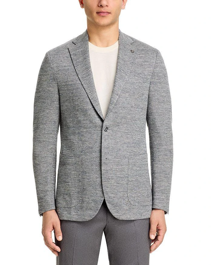 Jack Victor Mélange Linen Blend Jersey Regular Fit Soft Sport Coat 3
