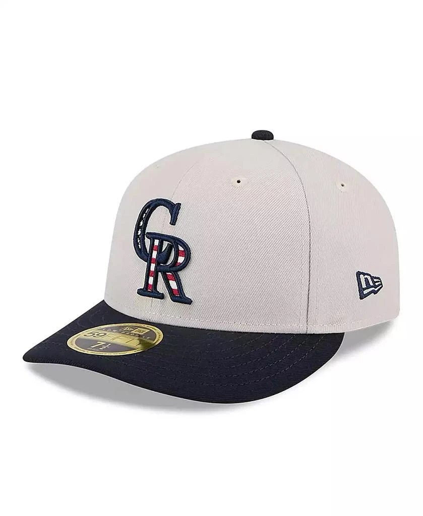 New Era Men's Black Colorado Rockies 2024 Fourth of July Low Profile 59FIFTY Fitted Hat 3