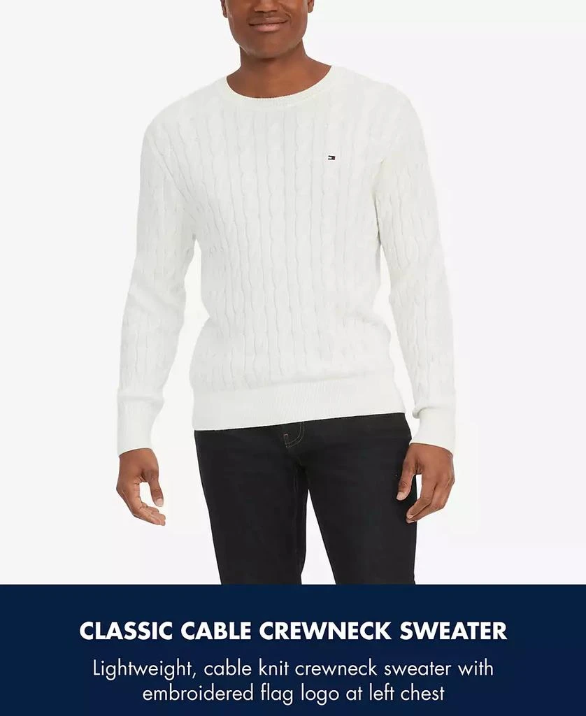 Tommy Hilfiger Men's Classic Cable Crewneck Sweater 5