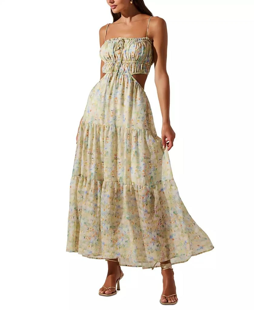 open lace back dress ASTR The Label] Tanaia Mixed Media Dress – Shoptiques