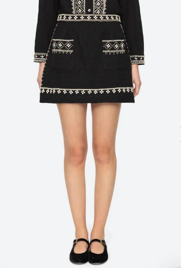 Sea Sea - Mille Embroidery Mini Skirt 1