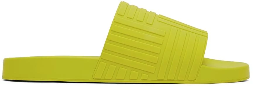Bottega Veneta Green Slider Sandals 1
