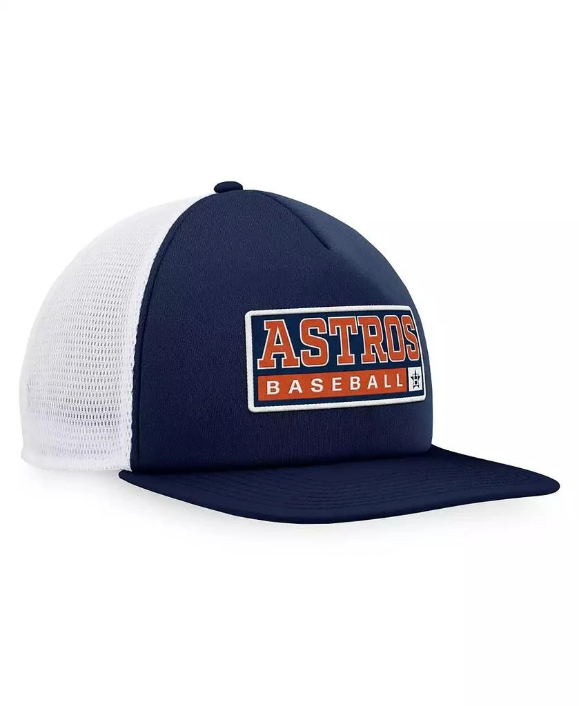 Majestic Men's Navy, White Houston Astros Foam Trucker Snapback Hat 3