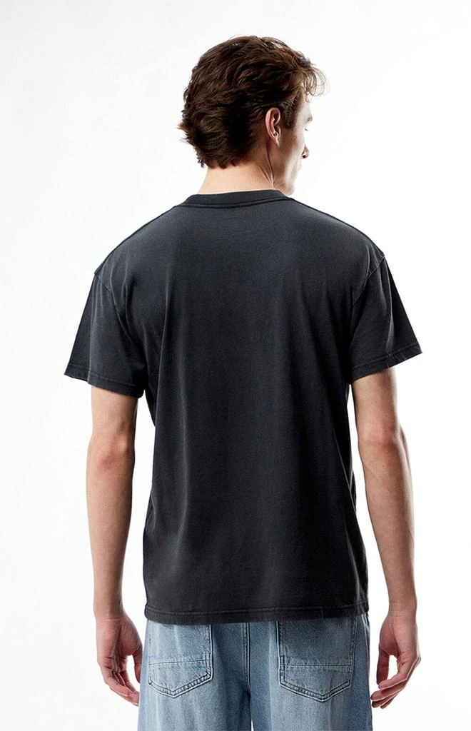 PacSun Washed Black Solid Soft Oversized T-Shirt 4