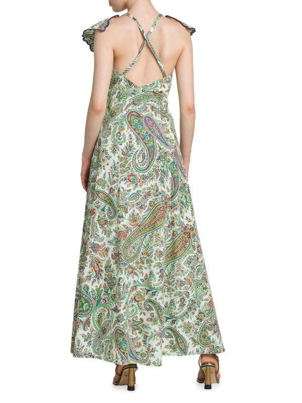 ETRO Summer Solstice Cotton Paisley Maxi Dress - Dresses